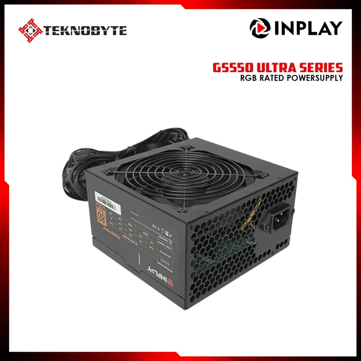 INPLAY GS550-ULTRA 550W Power Supply | RGB 80Plus Bronze