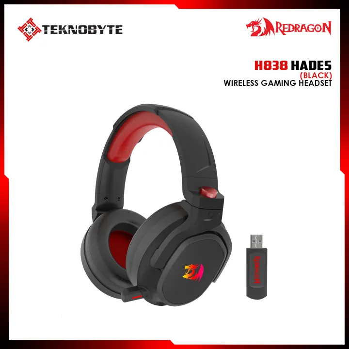 Redragon H838 HADES Gaming Headset 7.1 2.4Ghz Wireless gaming headset surround sound