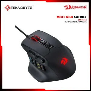 Redragon M811 Aatrox MMO Gaming Mouse, 15 Programmable Buttons Wired RGB Gamer Mouse Software Supports DIY Keybinds & Backlit